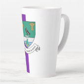 Tasse Latte Musique des doigts (Angle droit)