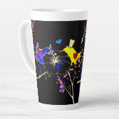 Tasse Latte Musique en latte (Angle gauche)