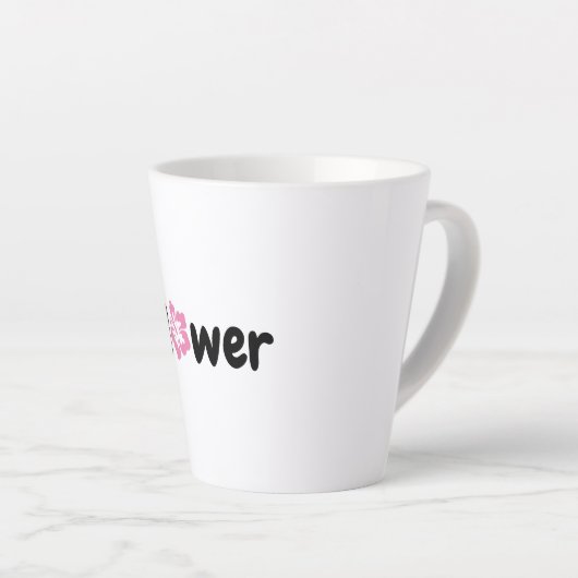 Tasse Latte Musique en latte (Angle droit)