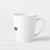 Tasse Latte Musique en latte (Droite)
