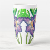 Tasse Latte Musique en latte d'adénium pourpre (Devant)