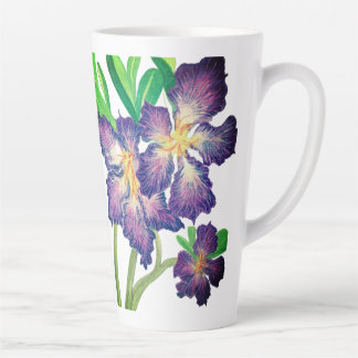 Tasse Latte Musique en latte d'adénium pourpre