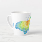 Tasse Latte Musique en latte de papillon (Angle gauche)