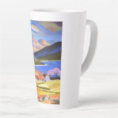 Tasse Latte Musique en latte des Highlands écossais (Angle droit)