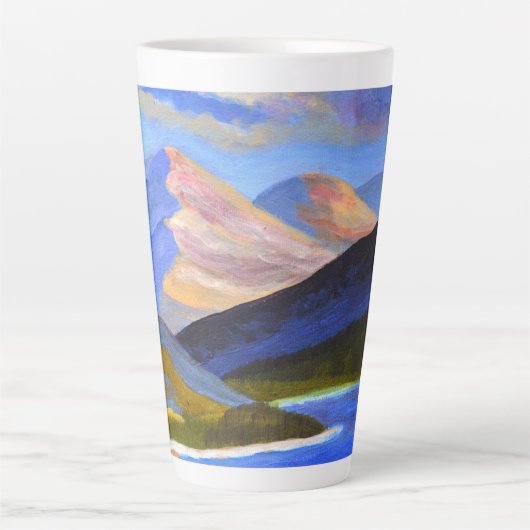 Tasse Latte Musique en latte des Highlands écossais (Devant)