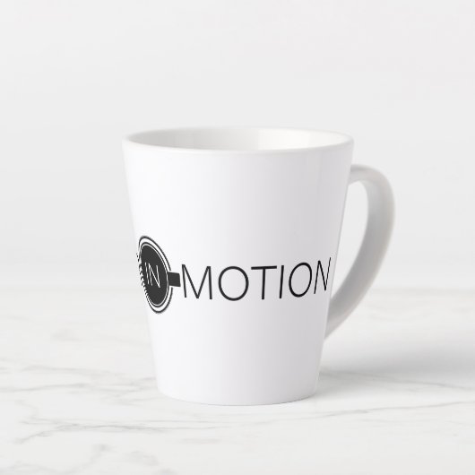 Tasse Latte Musique en latté en atelier (Angle droit)