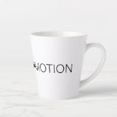 Tasse Latte Musique en latté en atelier (Droite)