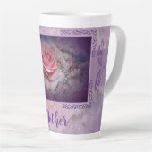 Tasse Latte Musique en latte rose (Angle droit)
