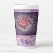 Tasse Latte Musique en latte rose (Devant)