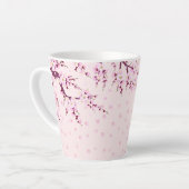 Tasse Latte Musique en latte rose (Angle gauche)
