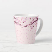 Tasse Latte Musique en latte rose (Angle droit)