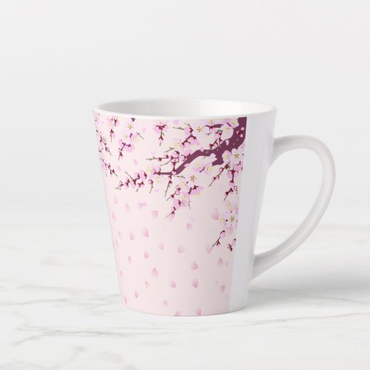 Tasse Latte Musique en latte rose (Droite)