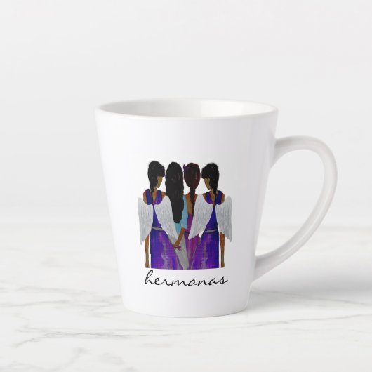 Tasse Latte Musique espagnole Sisters Angel Wings (Droite)