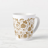 Tasse Latte Musique Latte Brown de champignons (Angle droit)