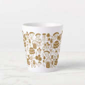 Tasse Latte Musique Latte Brown de champignons (Devant)
