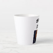 Tasse Latte Musique latte de chien spatial (Devant)