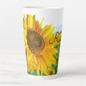 Tasse Latte Musique latte de tournesol (Devant)