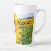 Tasse Latte Musique latte de tournesol (Droite)