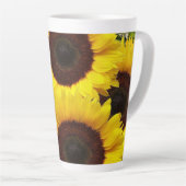 Tasse Latte Musique latte de tournesol (Angle droit)