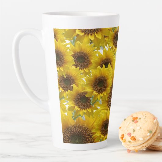 Tasse Latte Musique latte de tournesol (En situation)