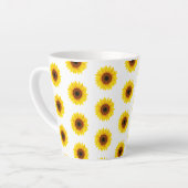 Tasse Latte Musique latte des tournesols (Angle gauche)