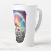 Tasse Latte Musique Latte du Ciel Arc-en-ciel (Angle droit)