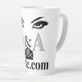 Tasse Latte Musique Latte Eyes (Angle droit)