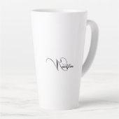 Tasse Latte Musique non élilienne (Angle droit)