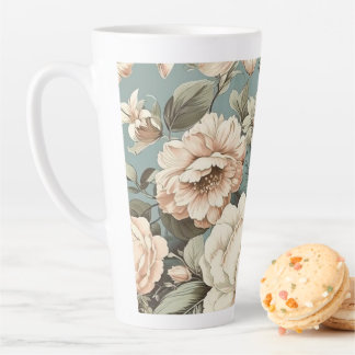 Tasse Latte Muted Botanical Dream
