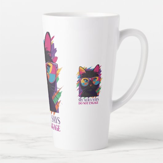 TASSE LATTE MY AURA SAYS (Droite)