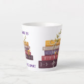 Tasse Latte My favorite sport is reading (Devant)