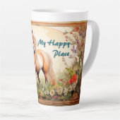 Tasse Latte My Happy Place (Angle droit)