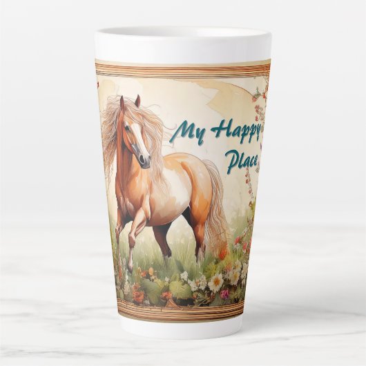Tasse Latte My Happy Place (Devant)