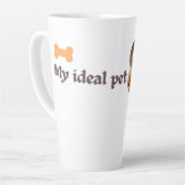 Tasse Latte My Ideal Pet - Puppy Love Design (Angle gauche)