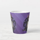 Tasse Latte Mystic Night Bat Character Art (Devant)