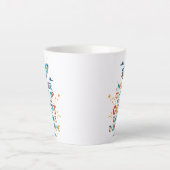 Tasse Latte N'abandonne jamais parce que les grandes choses pr (Devant)