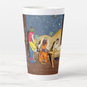 Tasse Latte naissance de Jésus-Marie à trois rois