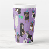 Tasse Latte Naissance de l'amour du chien (Devant)