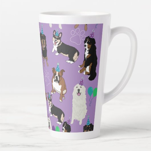 Tasse Latte Naissance de l'amour du chien (Droite)