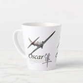 Tasse Latte Nakajima Ki-43"Oscar"一式戦闘機「隼」 (Angle gauche)