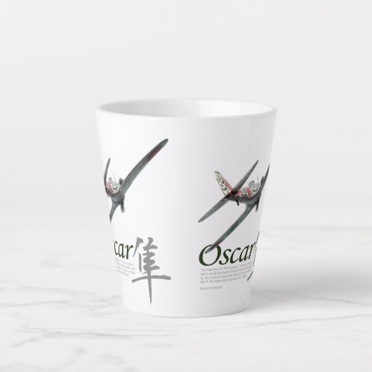 Tasse Latte Nakajima Ki-43"Oscar"一式戦闘機「隼」 (Devant)