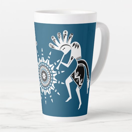 Tasse Latte Native Americans Culture - Sun Dancing Kokopelli (Angle droit)