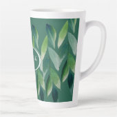 Tasse Latte Nature bohème verte moderne (Droite)