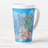 Tasse Latte nature océanique (Angle droit)