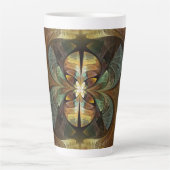 Tasse Latte Natures Matrix Bumble Bee Abstrait (Devant)