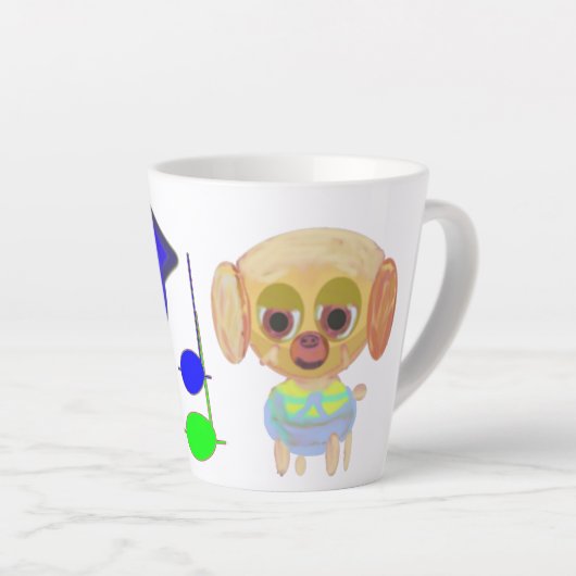 Tasse Latte Navire spatial (Angle droit)