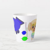 Tasse Latte Navire spatial (Devant)