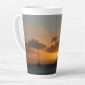 Tasse Latte Navires et Sunset Tropical Seascape (Angle gauche)