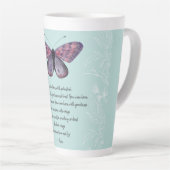 Tasse Latte Né Avec Ailes Rumi Citation Papillon (Angle droit)