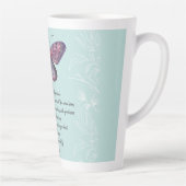 Tasse Latte Né Avec Ailes Rumi Citation Papillon (Droite)